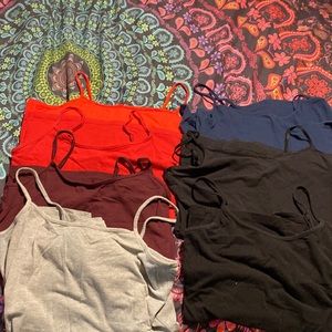 7 multi color tank tops